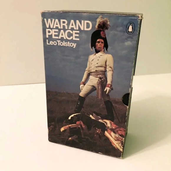 Vintage 1975 Leo Tolstoy War and Peace 2 Volume Boxed Set Paperback - Picture 5 of 16